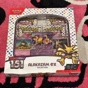 Alakazam EX Collection – Pokémon Scarlet & Violet 151 – Sealed Box